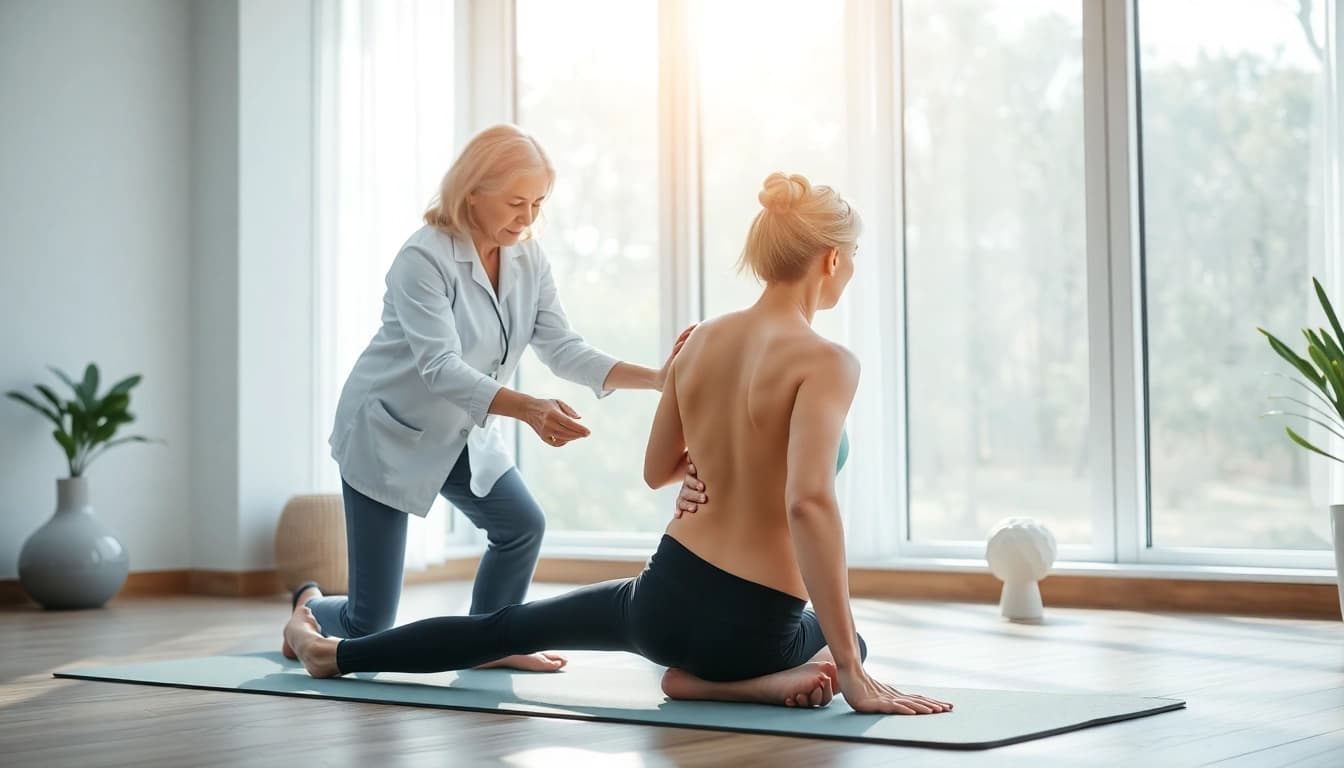 Learn how to get rid of back pain naturally through effective therapeutic techniques in a bright clinic.