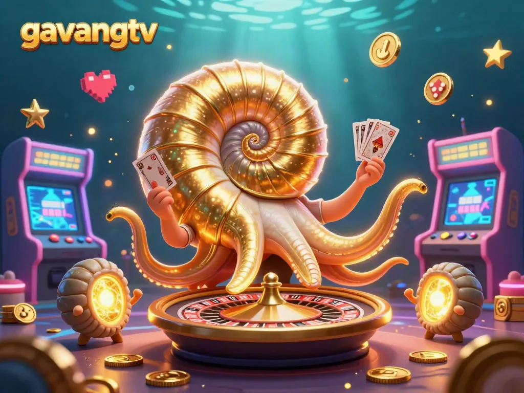 Engage with thrilling gameplay on gavangtv, witness vibrant characters and casino elements in action.