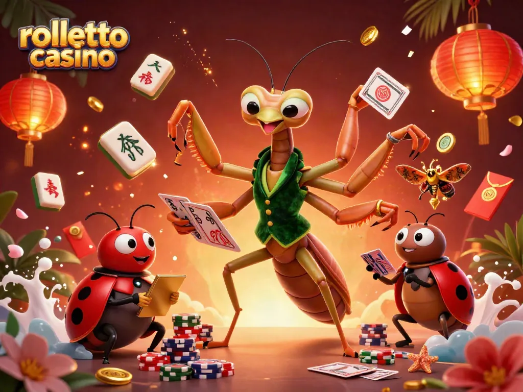 Experience exciting gameplay at rolletto casino with vibrant characters and dynamic gambling elements.