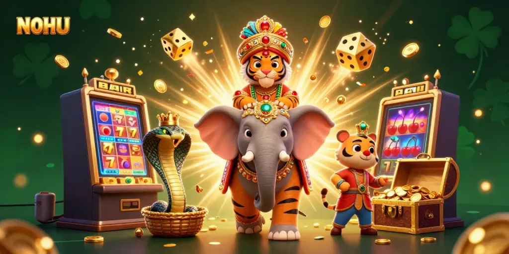 Experience the thrill of jackpot wins with NOHU's amazing slot games featuring vibrant 3D elements.