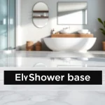 Showcase of elegant shower bases in a modern setting with sleek design and inviting atmosphere.