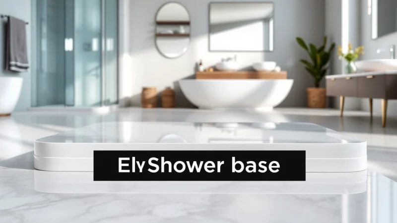 Transform Your Bathroom with Elegant Shower Bases for Every Style