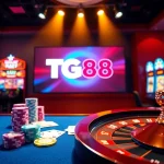 Experience the excitement of gambling at TG88 with vibrant casino visuals.