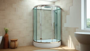 Mit einer dusche 100x100 cm genießt man stilvolles Duschen in einem modernen Badezimmer.
