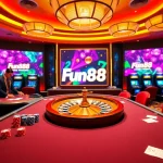 Experience thrilling games at Fun88 trang chủ with vibrant casino tables and gaming excitement.