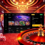 Experience the vibrant atmosphere of Trang chủ Nohu90 with luxury casino visuals featuring slot machines and poker chips.