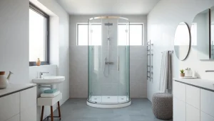 Besondere Merkmale der sonni Duschkabine 90x90, stilvoll für moderne Badezimmer eingerichtet.