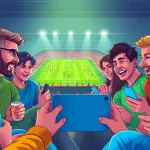 Exciting football streaming experience showcasing fans watching live matches on joemadfan.com.