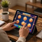 Experience online gaming excitement at 32win com with interactive slot games in cozy home setting.
