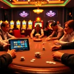 Experience thrilling gameplay at https://nk88.onl/ with a vibrant poker table and online gambling excitement.