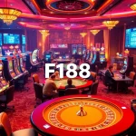 Players enjoying thrilling games at F168 online casino, showcasing poker, roulette, and colorful slots.