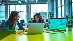 Enhance SEO Rank through professional data analysis in a modern office environment.