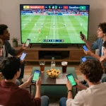 Socolive tv enhances the thrill of live sports betting as friends engage in real-time action and discussions.