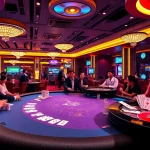 Alo789 players enjoying an exciting live dealer casino experience with vibrant gambling elements.