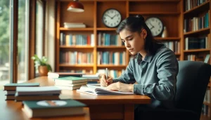 Pay someone to take GRE for me while a student studies in a cozy library setting.
