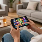 Engage with Slot Malaysia through exciting online gaming moments on a smartphone.