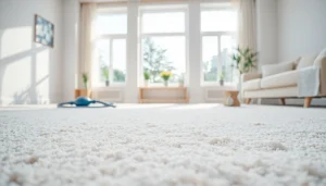 Expert carpet cleaning services in Glasgow showcasing a fresh, spotless room.