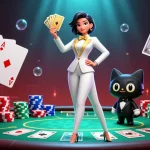 Experience the vibrant world of rik vip with glamorous characters, poker action, and immersive casino elements.