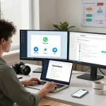 open claw personal AI assistant setup in a modern home office environment