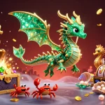 Experience thrilling gameplay at sunwin with a vibrant casino scene featuring a majestic sea dragon and dynamic slot symbols.