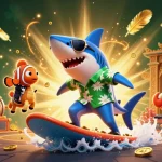 Spin exciting slot online games with our vibrant 3D cartoon scene featuring playful marine characters!