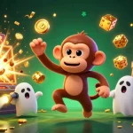 Engage in thrilling kèo bóng đá hôm nay as playful characters illuminate the haunted casino scene.