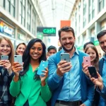 Trade In Phone For Cash event showcasing successful transactions among diverse individuals.