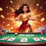 Experience the dazzling excitement at SUNWIN with vibrant casino elements and a stunning golden atmosphere.