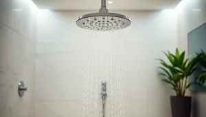 Explore elegant showers with luxurious rainfall design in a modern bathroom setting.