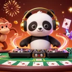 Experience the excitement of gambling with Link Alternatif Togel88 in this vibrant 3D casino scene featuring animated characters.