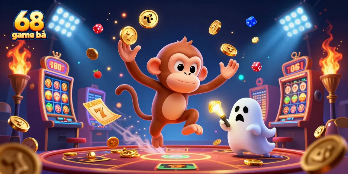 Experience thrilling gameplay with 68 game bài in an exciting 3D casino scene.