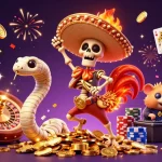 Experience the thrill at hitclub with a lively scene of gaming excitement and treasure.
