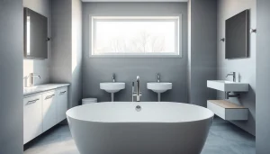 Sonni sanitär Badezimmer mit modernem Design und eleganten Armaturen.