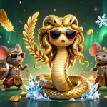 Experience vip66's thrilling game atmosphere with legendary characters in a dynamic casino scene.