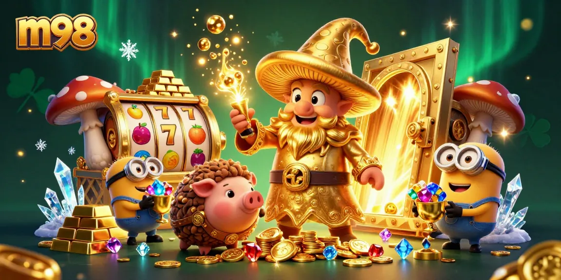 Experience thrilling m98 jackpots with vibrant slot reels and spellbinding treasures!