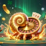 Engage in thrilling gameplay at fly88 with the ancient giant nautilus and golden roulette wheel.