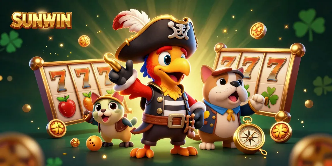 SUNWIN offers thrilling casino gaming adventures with colorful slot machines, pirate characters, and lots of fun.