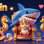 Engage with thrilling gaming action at 98win, featuring bold 3D characters and gold casino elements for a vibrant experience.