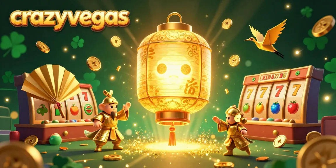 Spin to win jackpots at crazyvegas with vibrant new slots and dynamic game elements in a magical casino scene.